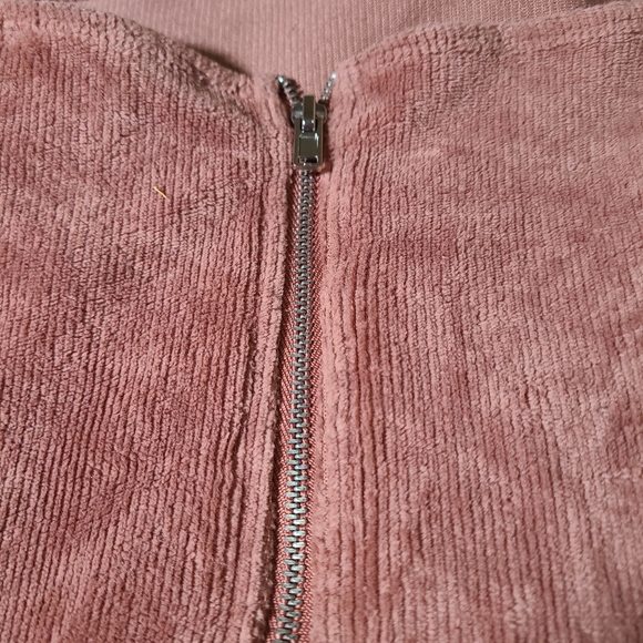 L Forever 21 Corduroy Pinafore Mini Dress - Picture 8 of 12